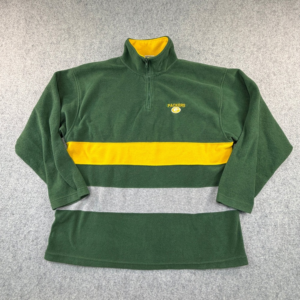 Green Bay Packers Fleece Pullover XL Iron Knights Athletics Green Vintage 1999